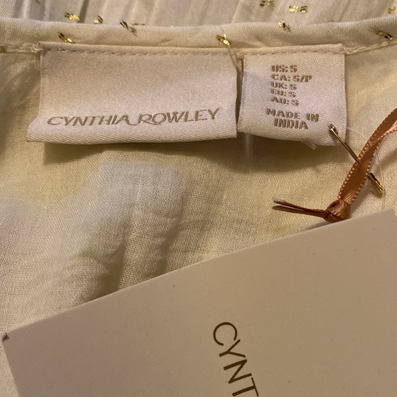 Cynthia Rowley Flowy Cami Embellished Tank Top Sleeveless Blouse Size Small NWT - Picture 5 of 5